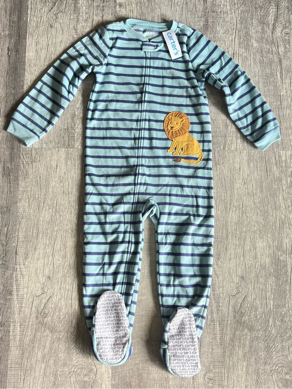 Carter's Baby and Toddler Boys Fleece Footie Pajama, Full Zip